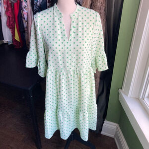 Women's NOIZE Summer Dress, M, Light Green